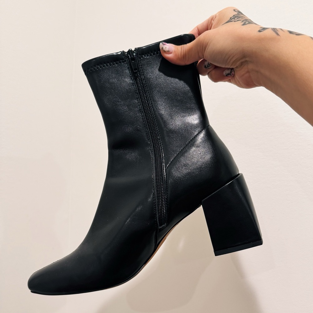 Leather Boots CARINA Boot Black Stretch